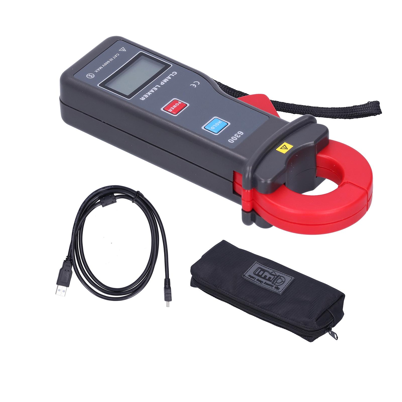 Clamp Meter Digital Meter ETCR‑6300 Current Meter 0mA‑60A Digital Clamp Leakage Current Meter with USB Communication
Clamp Meter Digital Meter ETCR‑6300 Current Meter 0mA‑60A Digital Clamp Leakage Current Meter with USB Communication