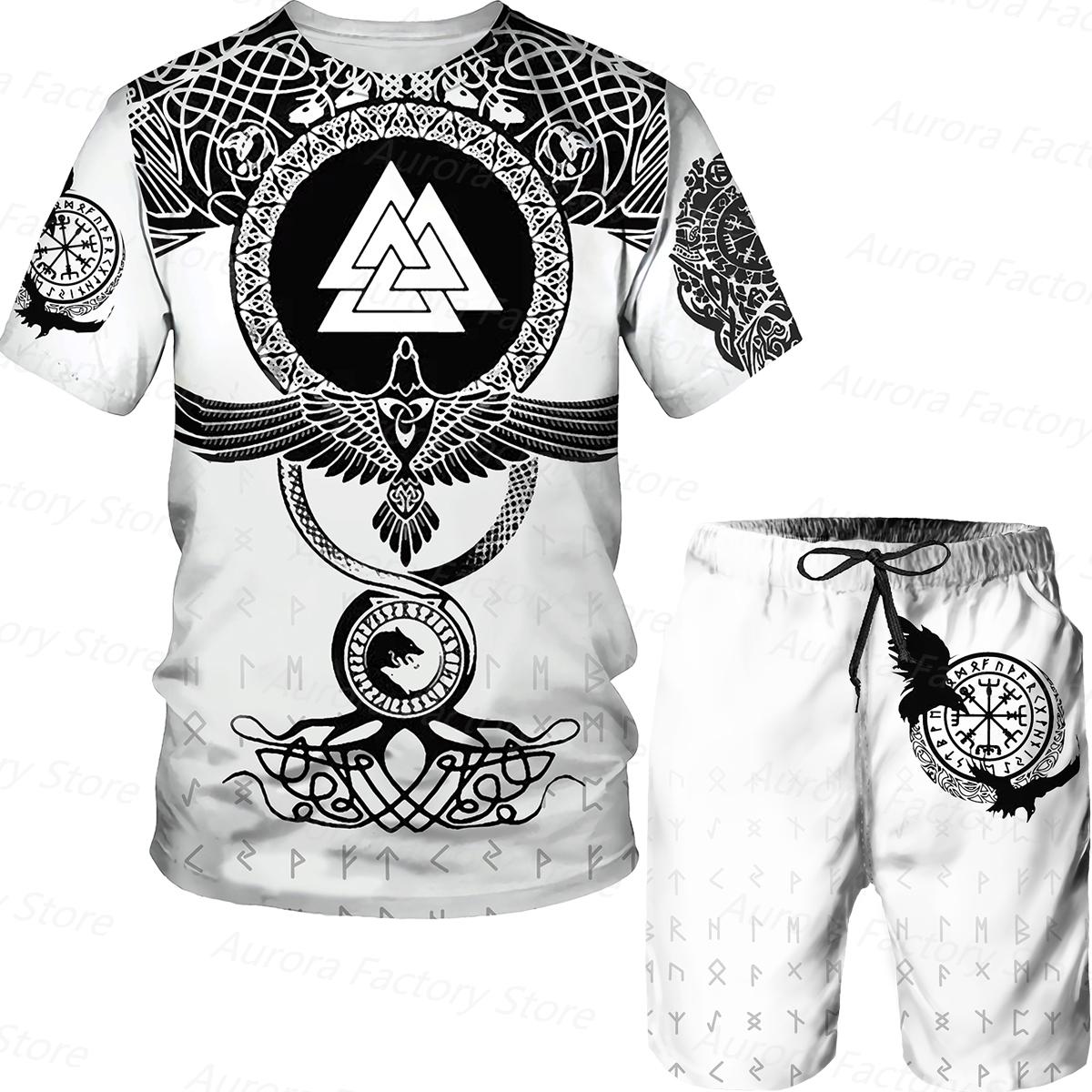Летний мужской спортивный костюм, футболка с рисунком викингов + шорты, комплект, повседневная одежда, спортивный спортивный костюм, одежда больших размеров, мужская уличная одежда 6XL
Летний мужской спортивный костюм, футболка с рисунком викингов + шорты, комплект, повседневная одежда, спортивный спортивный костюм, одежда больших размеров, мужская уличная одежда 6XL