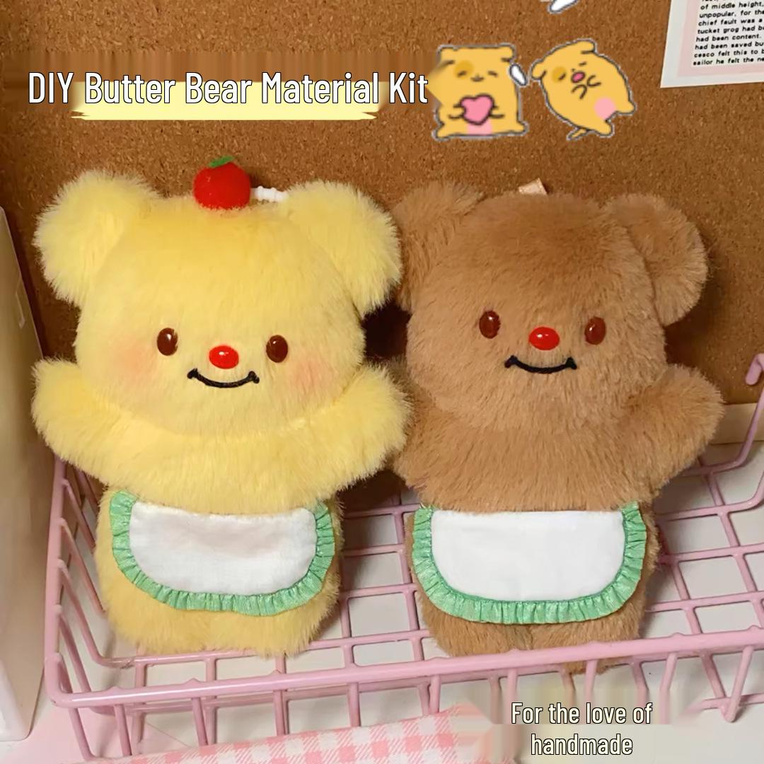 DIY Handmade Butter Bear Plush with Recording Feature: Bubble-Blowing Backpack Pendant - Perfect for Couples or Birthday Gifts.
DIY Handmade Butter Bear Plush with Recording Feature: Bubble-Blowing Backpack Pendant - Perfect for Couples or Birthday Gifts.