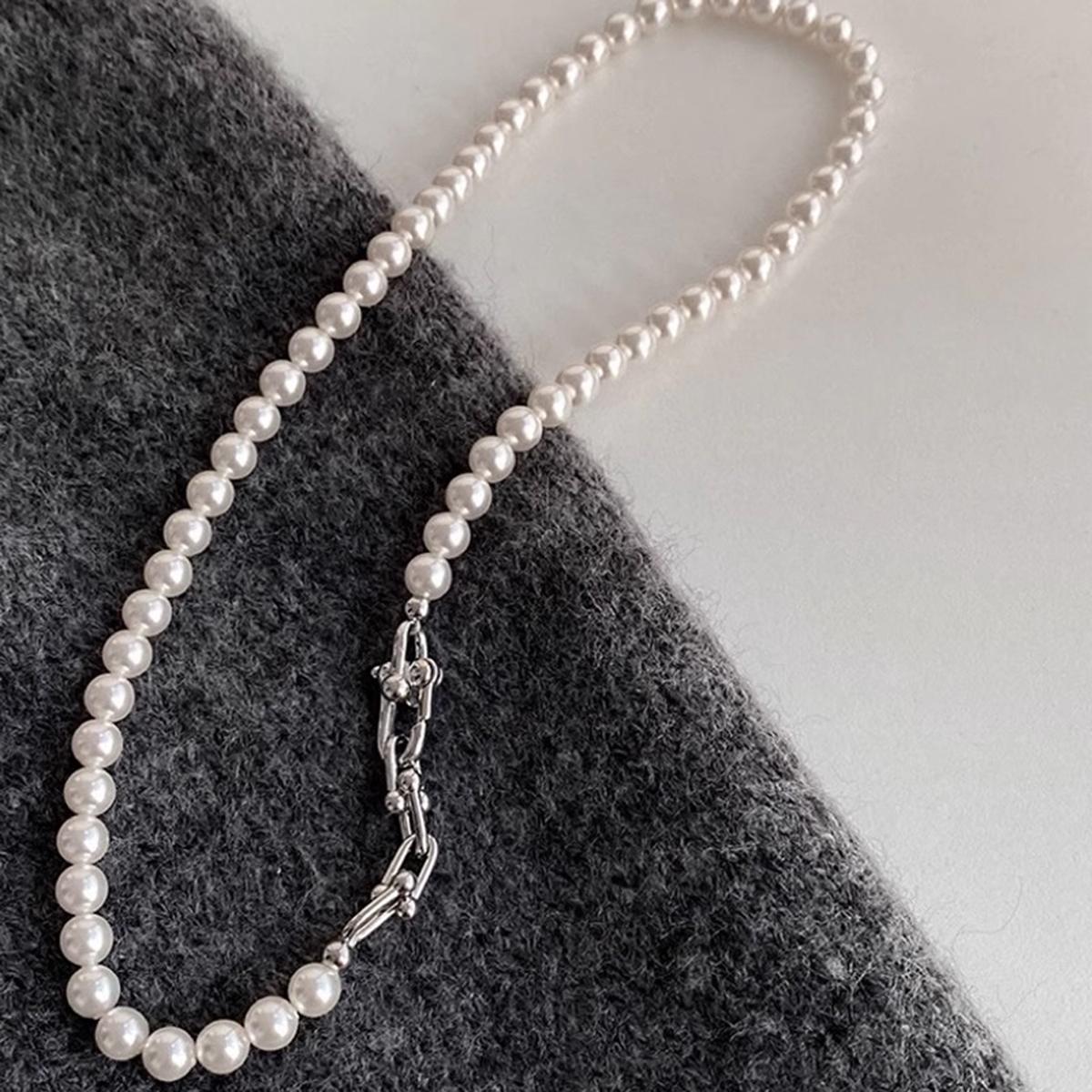 Aokaishen Light Luxury Beaded Grey Pearl Necklace Women s Versatile 2025 Autumn/Winter Sweater Chain Jewelry білий
Aokaishen Light Luxury Beaded Grey Pearl Necklace Women s Versatile 2025 Autumn/Winter Sweater Chain Jewelry білий