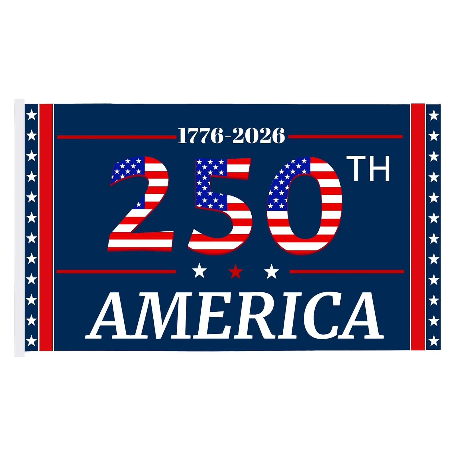 250th Anniversary Celebration Flag - Commemorative Bunting & Patriotic Decor For Historical Events, Festivals, And Pride One Size
250th Anniversary Celebration Flag - Commemorative Bunting & Patriotic Decor For Historical Events, Festivals, And Pride One Size