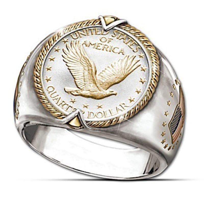Two-color Eagle Symbolizing Hip-hop Viking Ring European and American Popular Men s Accessories 13
Two-color Eagle Symbolizing Hip-hop Viking Ring European and American Popular Men s Accessories 13
