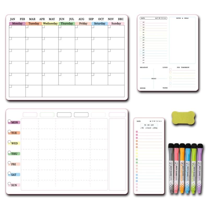 Fridge Magnetic Calendar Weekly Monthly Magnetic Calendar Whiteboard with Erasable Marker for Grocery Shopping List
Fridge Magnetic Calendar Weekly Monthly Magnetic Calendar Whiteboard with Erasable Marker for Grocery Shopping List