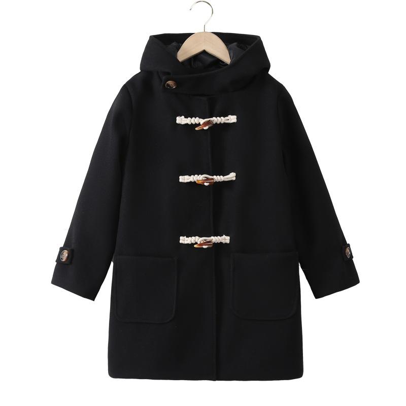 Girls Fashionable Black Horn-buttoned Woolen Coat for Autumn and Winter, Children s Woolen Cardigan Jacket 120cm чёрный
Girls Fashionable Black Horn-buttoned Woolen Coat for Autumn and Winter, Children s Woolen Cardigan Jacket 120cm чёрный