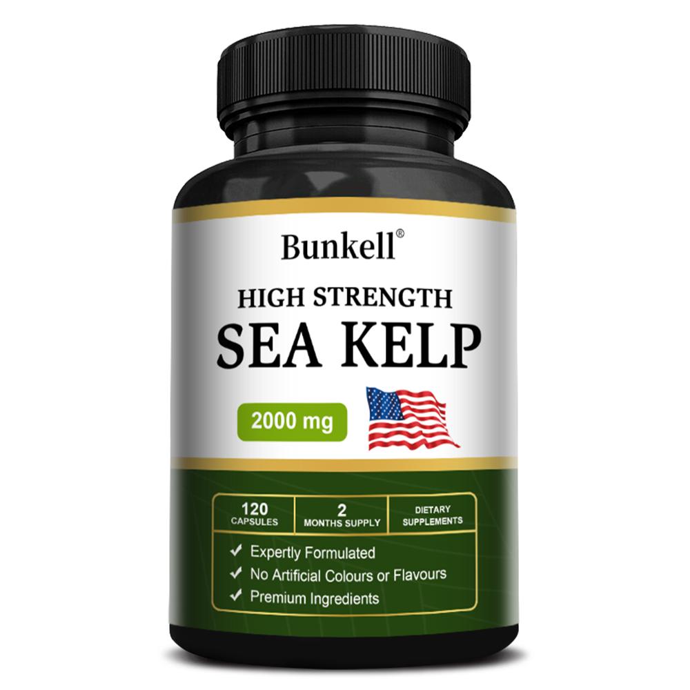 High Strength Sea Kelp 2000 Mg Dietary Supplement, 120 Capsules Per Bottle 120 Capsules
High Strength Sea Kelp 2000 Mg Dietary Supplement, 120 Capsules Per Bottle 120 Capsules