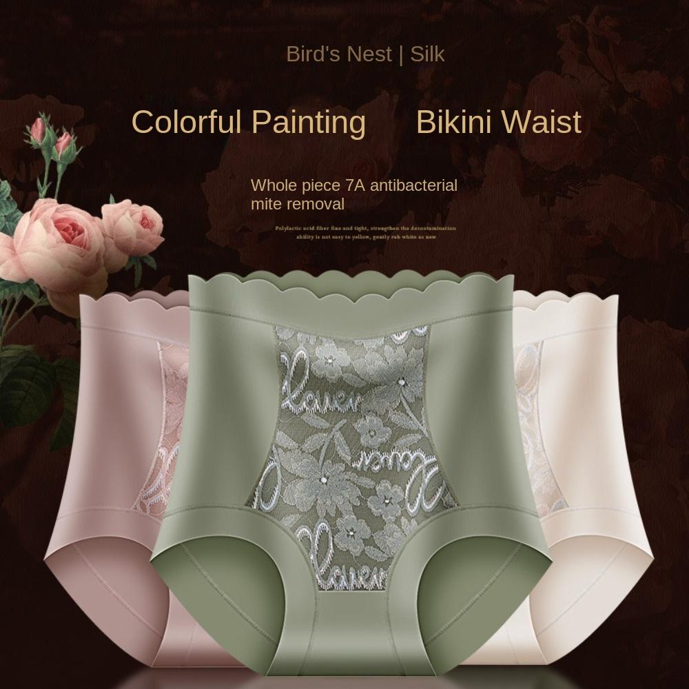 High Waist Ice Silk Butt Lifter Briefs Lace Flower Tummy Control Underwear Women L синій/сірий
High Waist Ice Silk Butt Lifter Briefs Lace Flower Tummy Control Underwear Women L синій/сірий