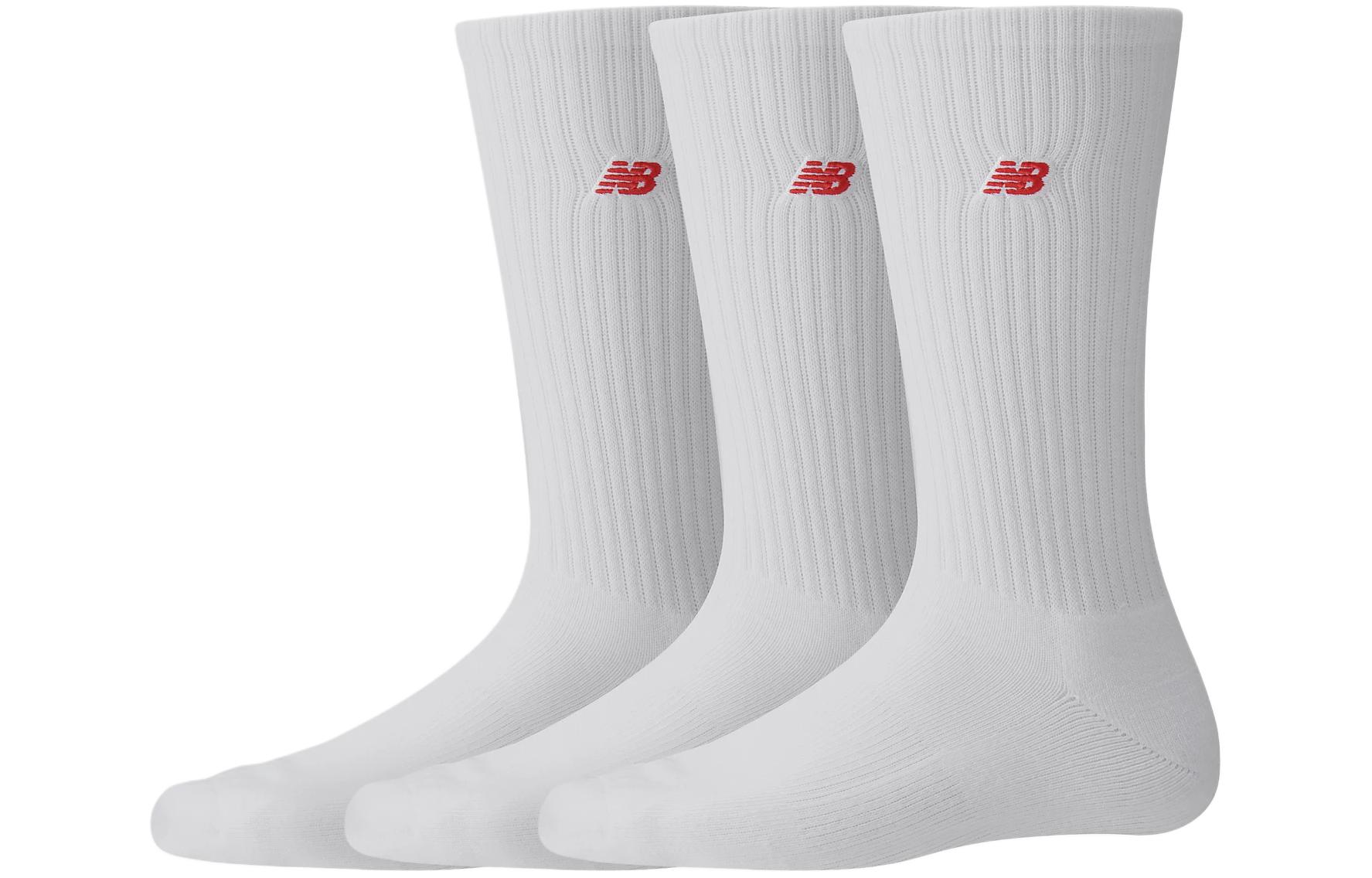 New Balance Crew Socks Unisex 3 Pack White LAS33763-WT L
New Balance Crew Socks Unisex 3 Pack White LAS33763-WT L
