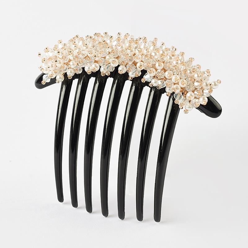 Ball Head Comb Temperament Seven Teeth Comb Crystal Flower Comb Insertion Hair Tool For Daily Wear Party Hair Styling бежевый
Ball Head Comb Temperament Seven Teeth Comb Crystal Flower Comb Insertion Hair Tool For Daily Wear Party Hair Styling бежевый