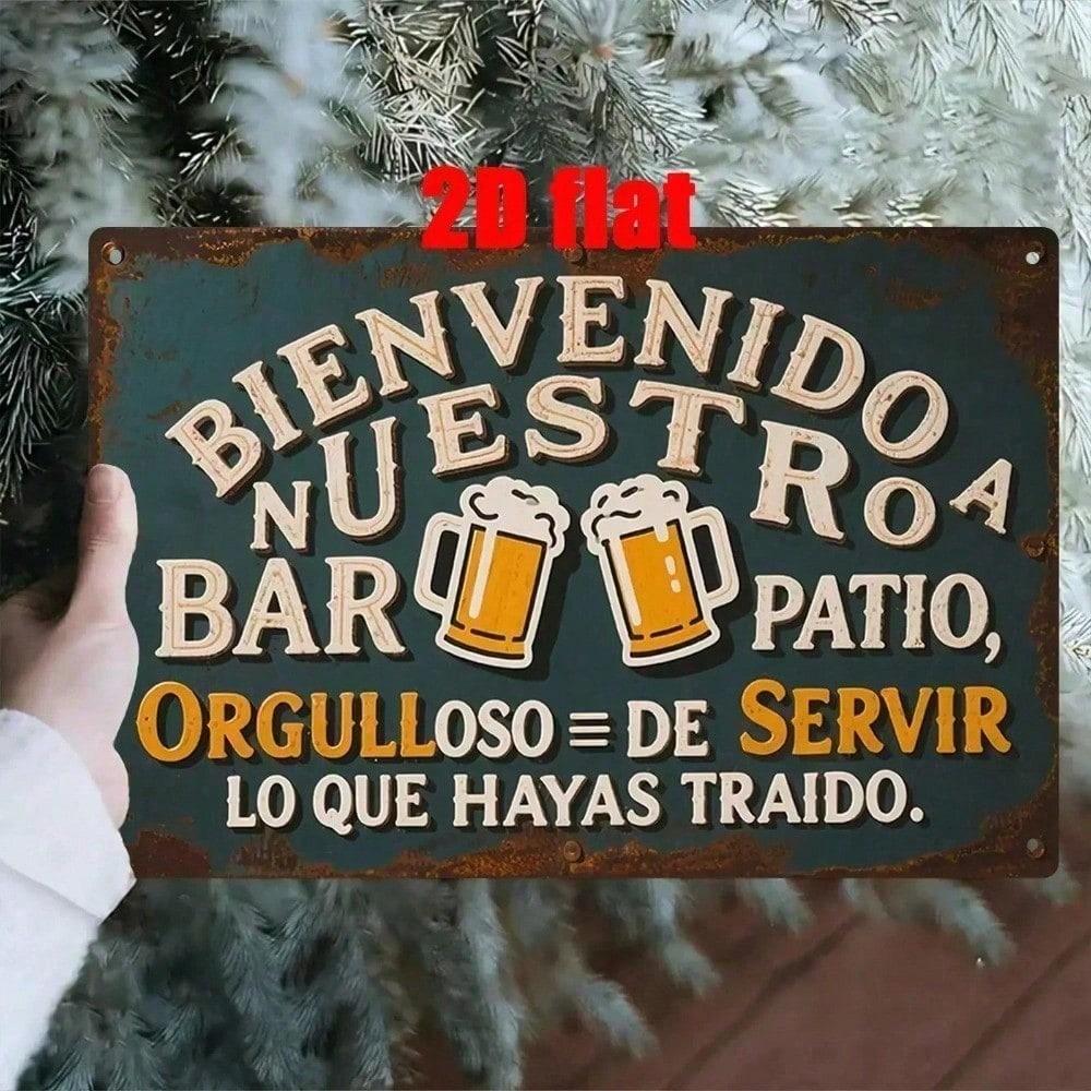 KISFUN Rustic Tin Sign Spanish Style Metal Wall Decor for Bar Cafe, Farmhouse Courtyard Garden Terrace Backyard Decor, 2D Flat H різнокольоровий
KISFUN Rustic Tin Sign Spanish Style Metal Wall Decor for Bar Cafe, Farmhouse Courtyard Garden Terrace Backyard Decor, 2D Flat H різнокольоровий