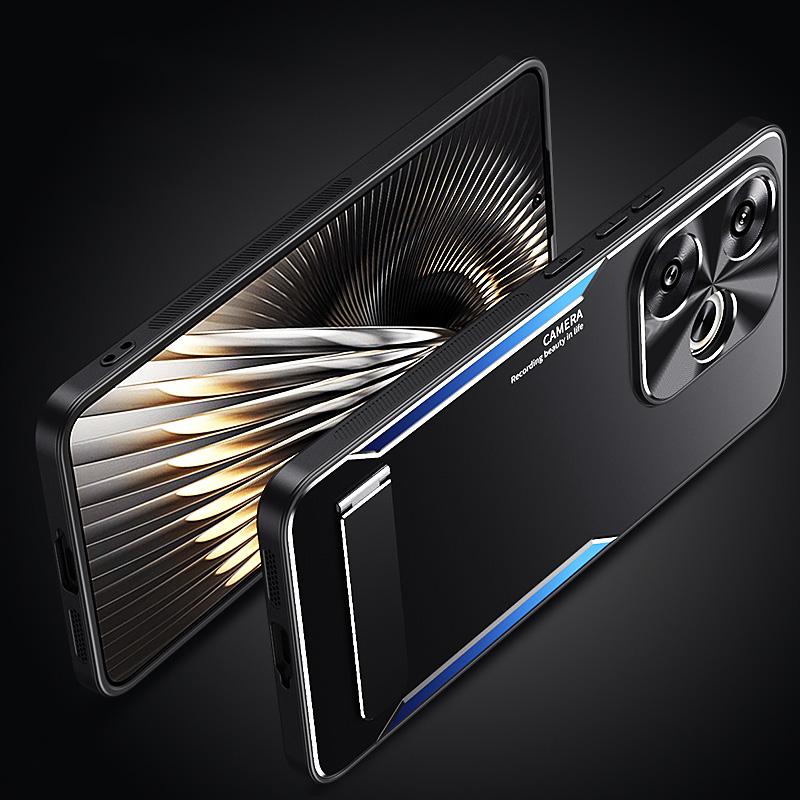 For Xiaomi Redmi Turbo 3 5G/Poco F6 5G Cover Aluminum Alloy+TPU Phone Case with Kickstand Gold
For Xiaomi Redmi Turbo 3 5G/Poco F6 5G Cover Aluminum Alloy+TPU Phone Case with Kickstand Gold