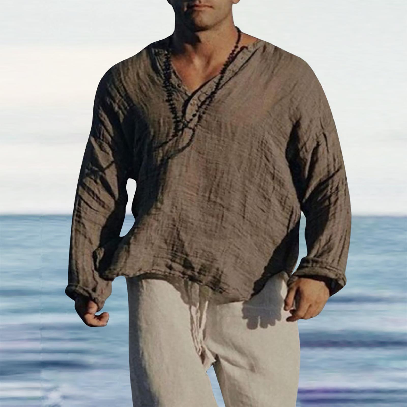 Дизайнерские весенне-летние мужские повседневные хлопковые однотонные рубашки с длинными рукавами, свободные рубашки с воротником-стойкой One size коричневый
Дизайнерские весенне-летние мужские повседневные хлопковые однотонные рубашки с длинными рукавами, свободные рубашки с воротником-стойкой One size коричневый