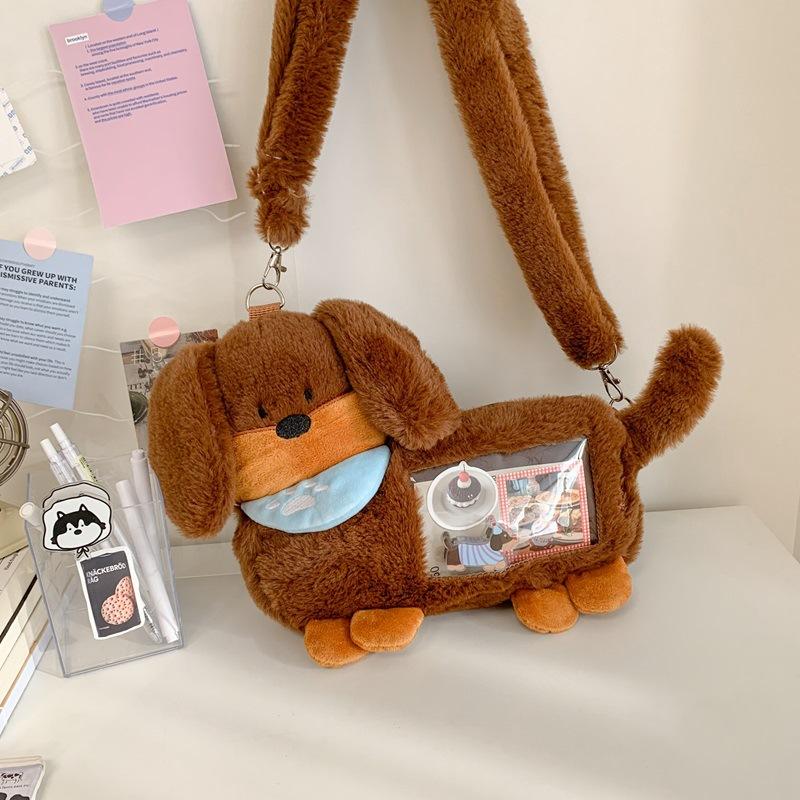 Funny cartoon sausage puppy mobile phone bag girl cute shoulder bag for women
Funny cartoon sausage puppy mobile phone bag girl cute shoulder bag for women