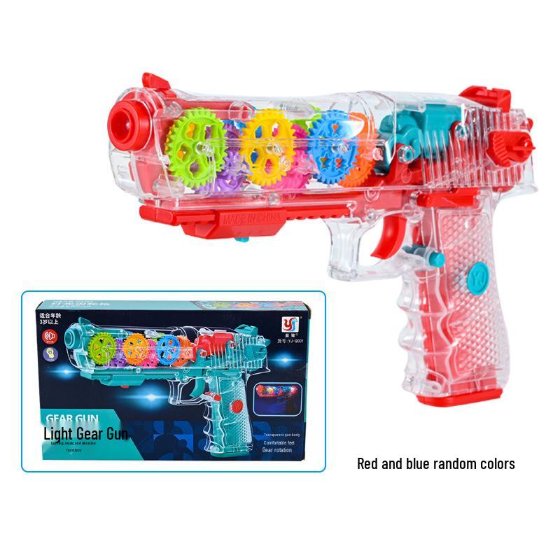 Kids Electric Transparent Gear Toy Gun with Vibration, Lights & Music - Ideal for Parent-Child Play
Kids Electric Transparent Gear Toy Gun with Vibration, Lights & Music - Ideal for Parent-Child Play