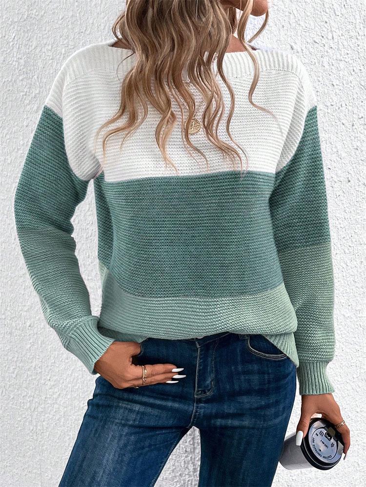 Women s Autumn/Winter Loose Colorblock Knitted Sweater - Hot Style Thickened Top Large
Women s Autumn/Winter Loose Colorblock Knitted Sweater - Hot Style Thickened Top Large