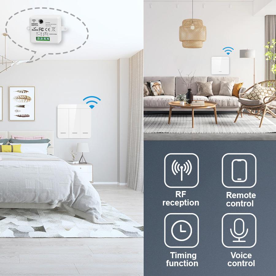 IsFriday умный Wi-Fi переключатель Tuya умный дом 433 МГц беспроводной переключатель для освещения голосовое управление работает с Google Home Alexa
IsFriday умный Wi-Fi переключатель Tuya умный дом 433 МГц беспроводной переключатель для освещения голосовое управление работает с Google Home Alexa