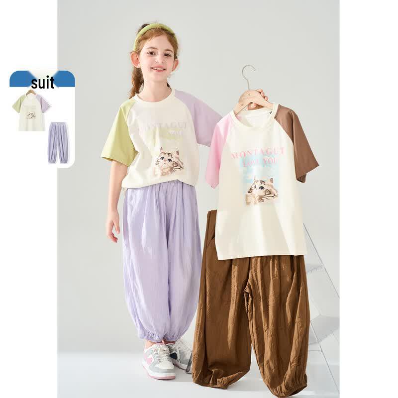 Montega Girls Summer Cat Print T-Shirt & Pants Set 150
Montega Girls Summer Cat Print T-Shirt & Pants Set 150