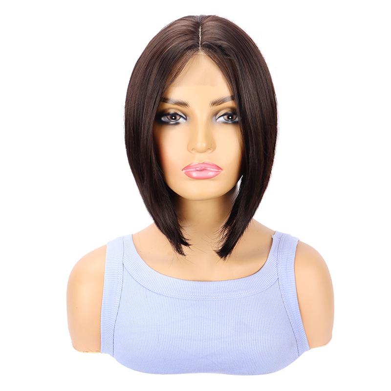 Women s Middle Part Short Straight Bob Synthetic Wig - Mini Lace Front, Natural Finish, Breathable for Daily & Party, Ready Stock 10inch
Women s Middle Part Short Straight Bob Synthetic Wig - Mini Lace Front, Natural Finish, Breathable for Daily & Party, Ready Stock 10inch