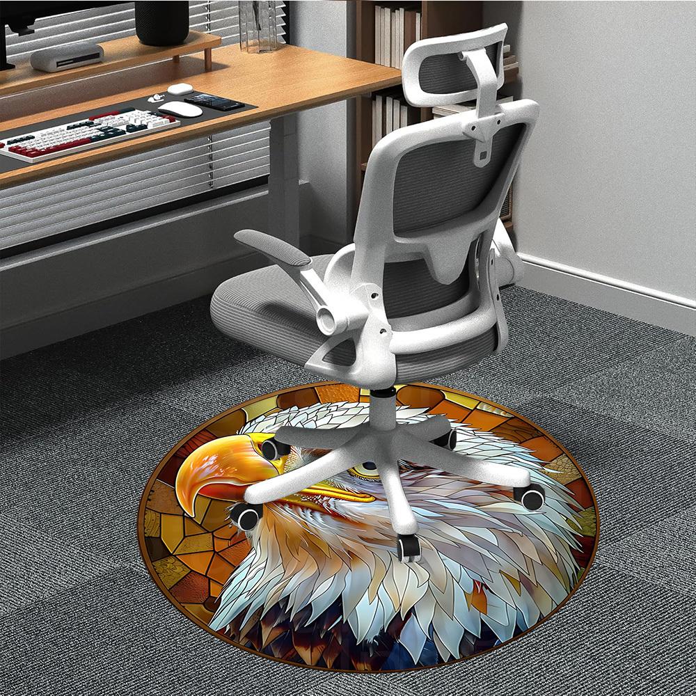 1PC Eagle Stained Artwork Chair Carpet for Office, Indoor Non-Slip Washable Carpet, Soft Comfortable Mat For Office Room yy250930199 80cm by 80cm
1PC Eagle Stained Artwork Chair Carpet for Office, Indoor Non-Slip Washable Carpet, Soft Comfortable Mat For Office Room yy250930199 80cm by 80cm
