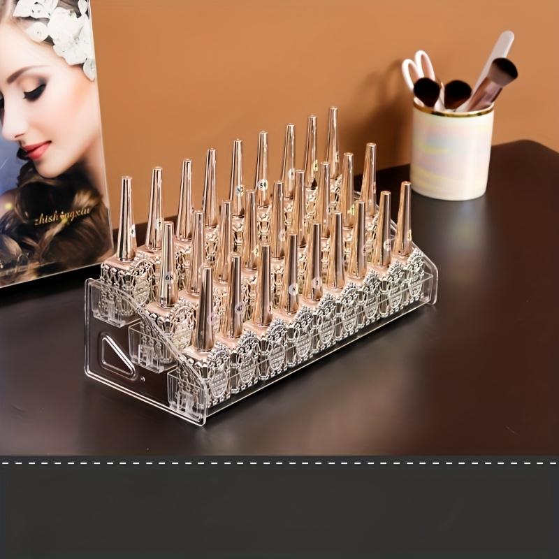 Acrylic Display Rack for Nail Polish, Transparent Stand for Beauty Shops, Cosmetics Organizer in a Grid Layout
Acrylic Display Rack for Nail Polish, Transparent Stand for Beauty Shops, Cosmetics Organizer in a Grid Layout