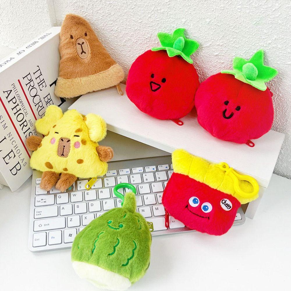 Headphone Bag Tomato Card Bag Plush Plush Wallet Cartoon Plush Coin Purse Key Lipstick Earphone
Headphone Bag Tomato Card Bag Plush Plush Wallet Cartoon Plush Coin Purse Key Lipstick Earphone