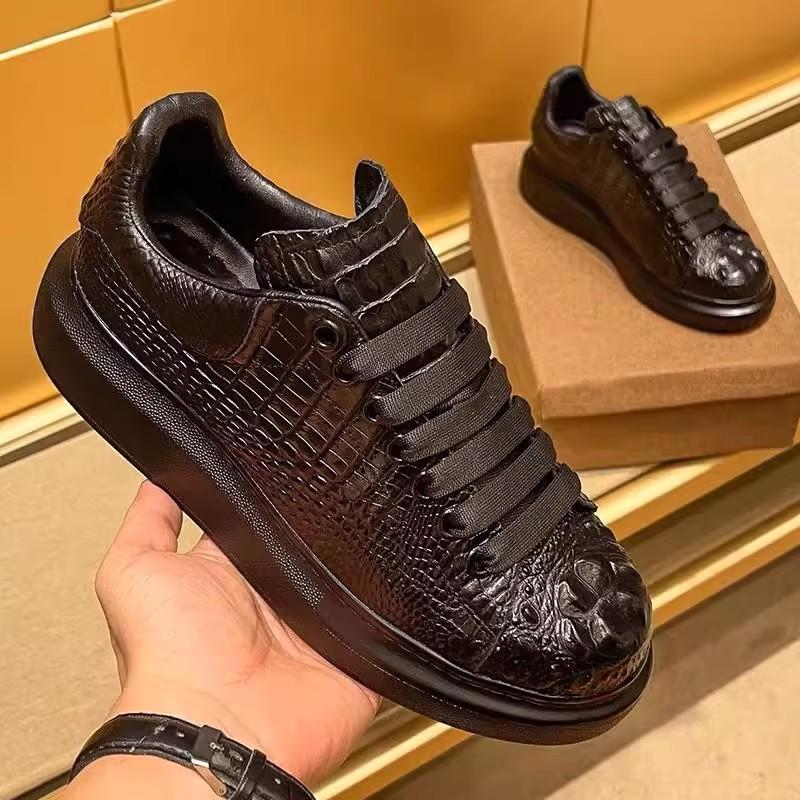 Fashion New summer crocodile print black men s breathable shoes running casual sports board shoes natural cowhide soft sole shoes A3 38 чёрный
Fashion New summer crocodile print black men s breathable shoes running casual sports board shoes natural cowhide soft sole shoes A3 38 чёрный
