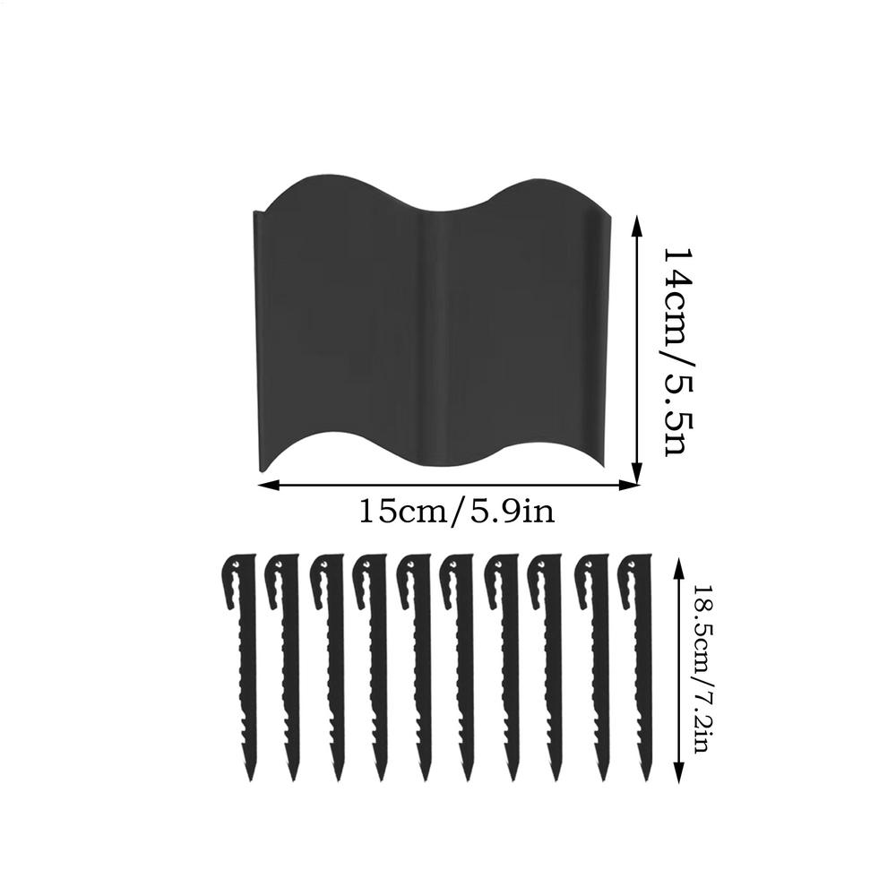 20PC Garden Edging Border Flexible Garden Fence Border Protective Removable Edging Fence Panel Decor Flower Bed Barrier For Yard чорний
20PC Garden Edging Border Flexible Garden Fence Border Protective Removable Edging Fence Panel Decor Flower Bed Barrier For Yard чорний