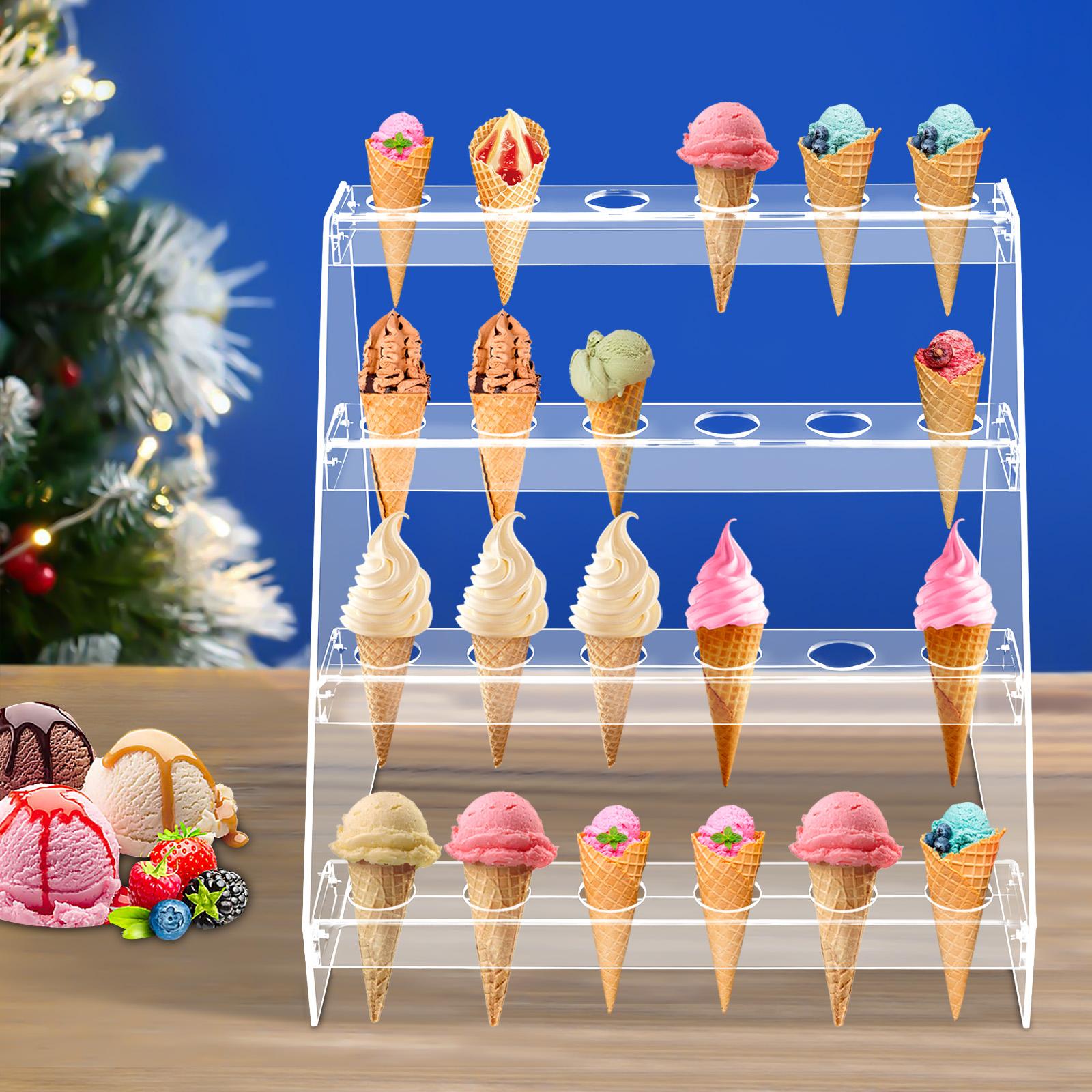 Clear Acrylic Ice Cream Cone Display Stand, 4-Tier 24-Hole Dessert Serving Rack for Party Buffet Wedding Christmas Birthday чистый
Clear Acrylic Ice Cream Cone Display Stand, 4-Tier 24-Hole Dessert Serving Rack for Party Buffet Wedding Christmas Birthday чистый