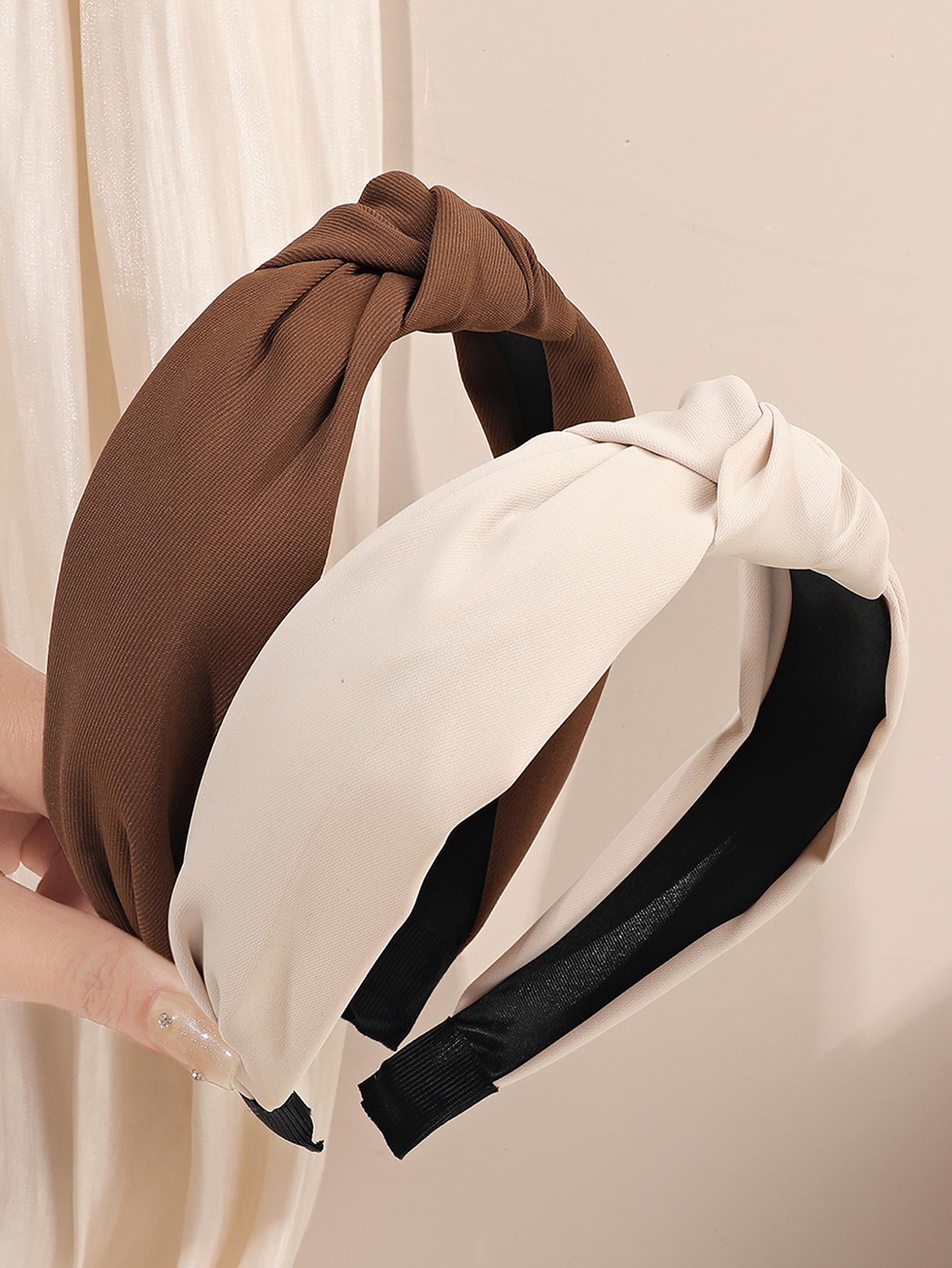 Neutral Color Womens Headbands,2Pcs Knotted Hair Bands No Slip Fashion for Girls Wide Top Knot Hair Hoops
Neutral Color Womens Headbands,2Pcs Knotted Hair Bands No Slip Fashion for Girls Wide Top Knot Hair Hoops