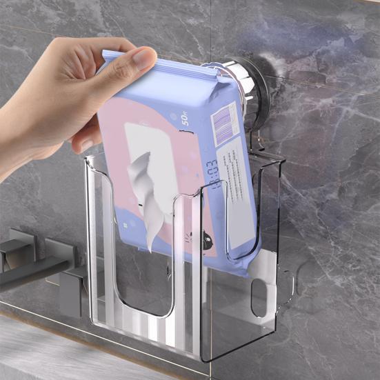 Wall Mount Wipes Storage Box Paper Dispenser Strong Load-bearing Transparent Suction Cup Design Easy to Install Bathroom Wipes Container
Wall Mount Wipes Storage Box Paper Dispenser Strong Load-bearing Transparent Suction Cup Design Easy to Install Bathroom Wipes Container