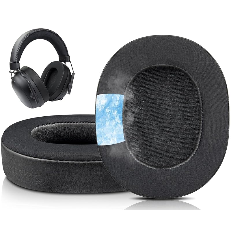 SOULWIT cooling gel pad ear pads for Razer BlackShark V2 Pro 2023 (Not compatible with 2020 model) Gaming headset for head pad high density foam ear
SOULWIT cooling gel pad ear pads for Razer BlackShark V2 Pro 2023 (Not compatible with 2020 model) Gaming headset for head pad high density foam ear