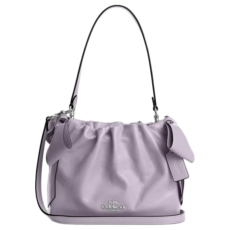 COACH Faye 22 bow tie design on both sides drawstring design magnetic buckle closure shiny wrinkled leather shoulder bag small size women s purple фіолетовий
COACH Faye 22 bow tie design on both sides drawstring design magnetic buckle closure shiny wrinkled leather shoulder bag small size women s purple фіолетовий