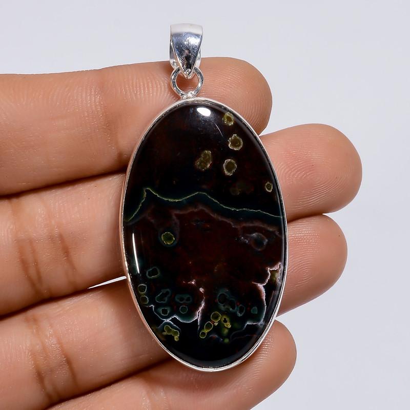 Elegant Top Grade Qualite 100% Natural Ocean Jasper Oval Shape Ethnic Style Handmade Jewelry 925 Steling Silver Plated Pendant 2 WSJ-5040 2
Elegant Top Grade Qualite 100% Natural Ocean Jasper Oval Shape Ethnic Style Handmade Jewelry 925 Steling Silver Plated Pendant 2 WSJ-5040 2