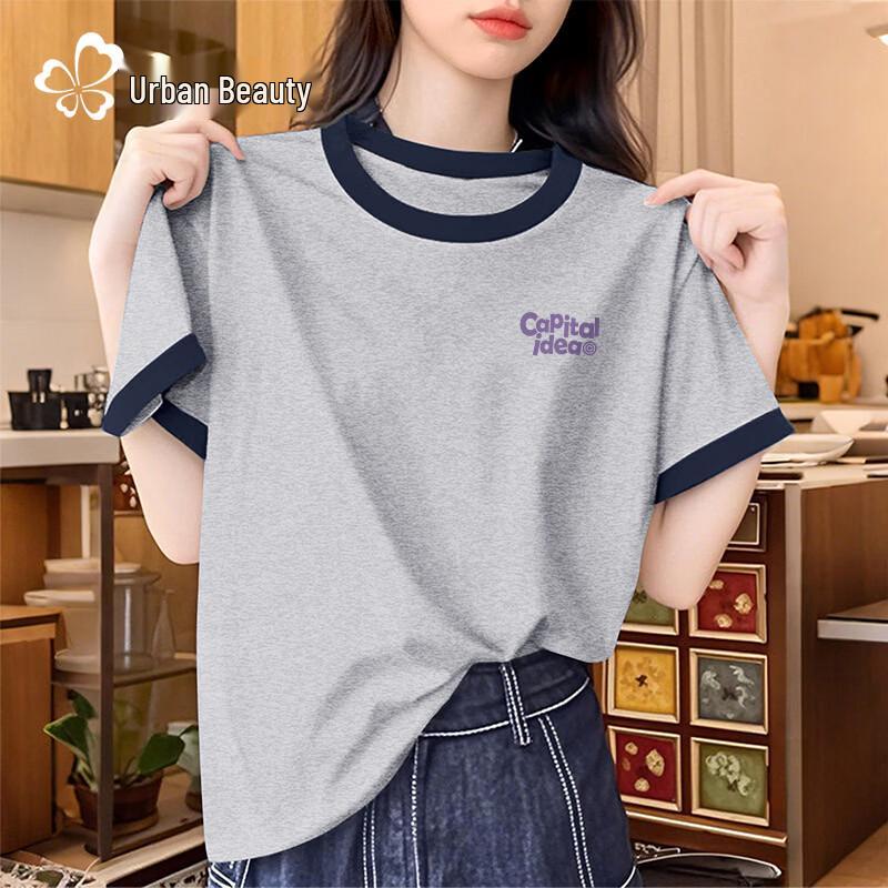 Urban Beauty Women s Loose Fit Color Block Cotton Short Sleeve T-Shirt L
Urban Beauty Women s Loose Fit Color Block Cotton Short Sleeve T-Shirt L