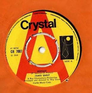 7inch Record JAMES QUEST Ecstasy CR7007PROMO Crystal 1969 UK Pop Used
7inch Record JAMES QUEST Ecstasy CR7007PROMO Crystal 1969 UK Pop Used