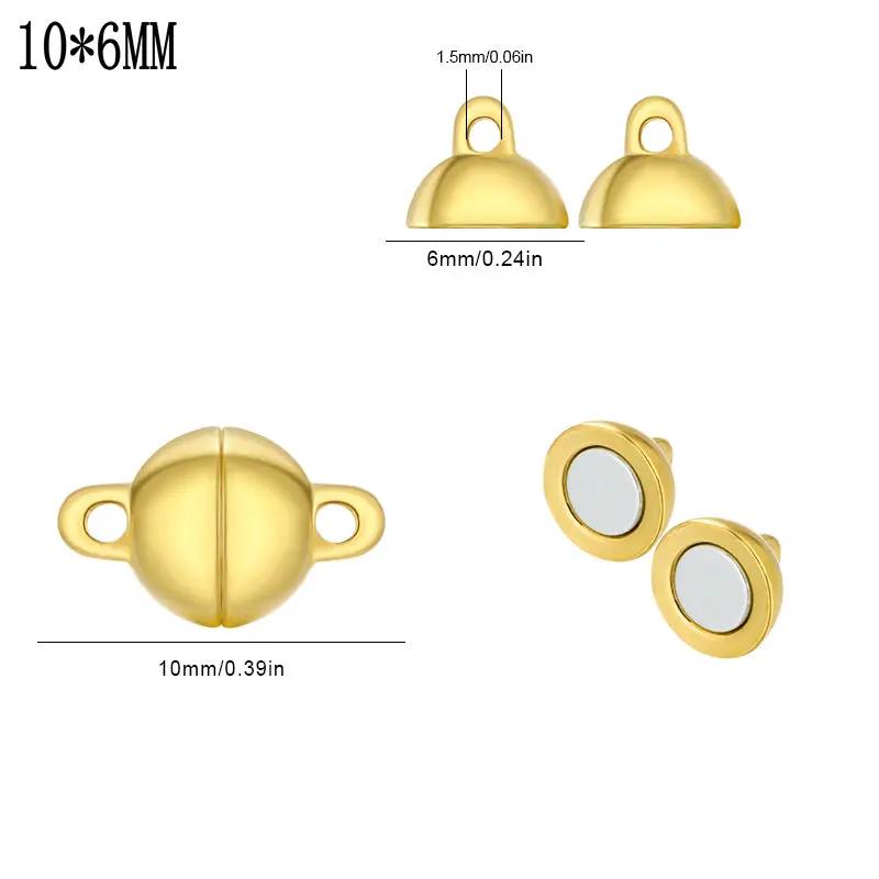 5Sets/Lot Copper Magnetic Clasps Gold Silver Plated Beads Charms End Connectors for Necklace Bracelet DIY Jewelry Accessories
5Sets/Lot Copper Magnetic Clasps Gold Silver Plated Beads Charms End Connectors for Necklace Bracelet DIY Jewelry Accessories
