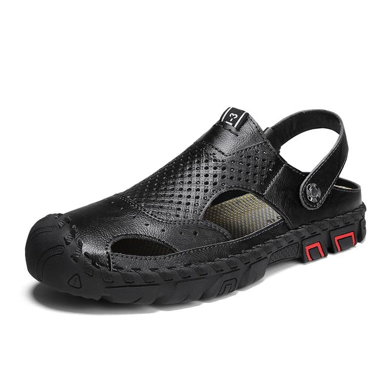 Модные летние новые кожаные пляжные туфли, удобные сандалии с застежкой-молнией, мужские легкие повседневные туфли на открытом воздухе, дышащие мягкие туфли на плоской подошве, мужские тапочки 46 чёрный
Модные летние новые кожаные пляжные туфли, удобные сандалии с застежкой-молнией, мужские легкие повседневные туфли на открытом воздухе, дышащие мягкие туфли на плоской подошве, мужские тапочки 46 чёрный