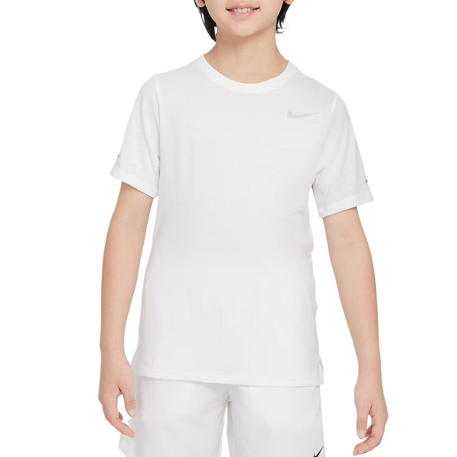 Nike Dri-Fit Milert T-Shirt Comfortable Fashionable Simple Short Sleeve Kids tops White DD3055-100 M
Nike Dri-Fit Milert T-Shirt Comfortable Fashionable Simple Short Sleeve Kids tops White DD3055-100 M