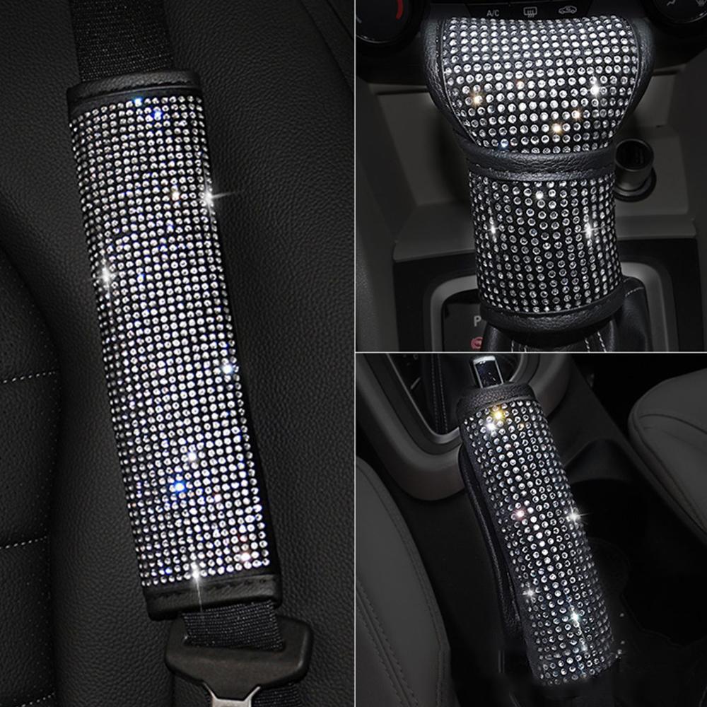 Car-styling Universal Bling Handbrake Cover Seat Belt Cover Auto Accessories Set Shift Knob Cover
Car-styling Universal Bling Handbrake Cover Seat Belt Cover Auto Accessories Set Shift Knob Cover