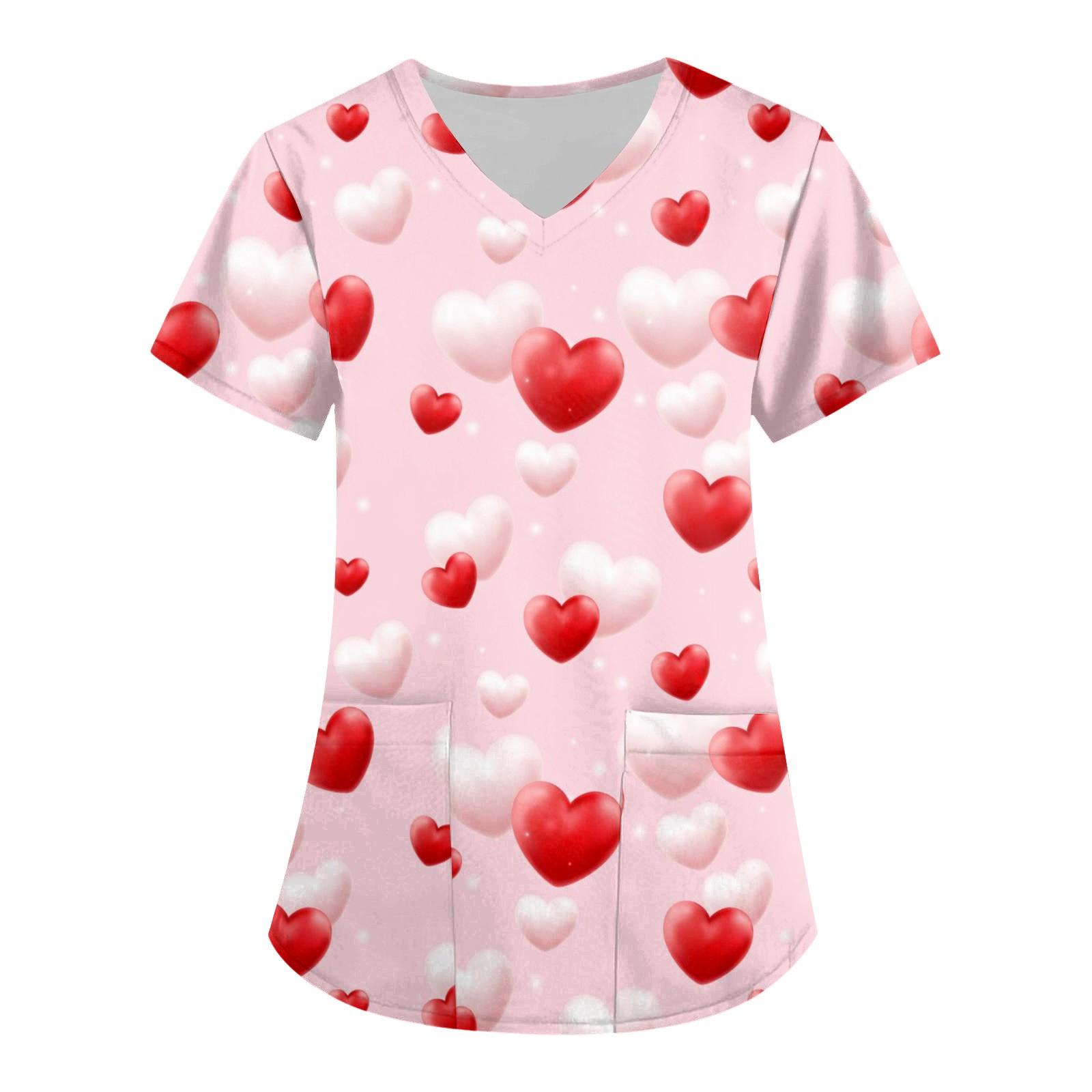 Жіночий модний робочий одяг з V-подібним вирізом і короткими рукавами з кишенями на День Святого Валентина XXXXL білий
Жіночий модний робочий одяг з V-подібним вирізом і короткими рукавами з кишенями на День Святого Валентина XXXXL білий