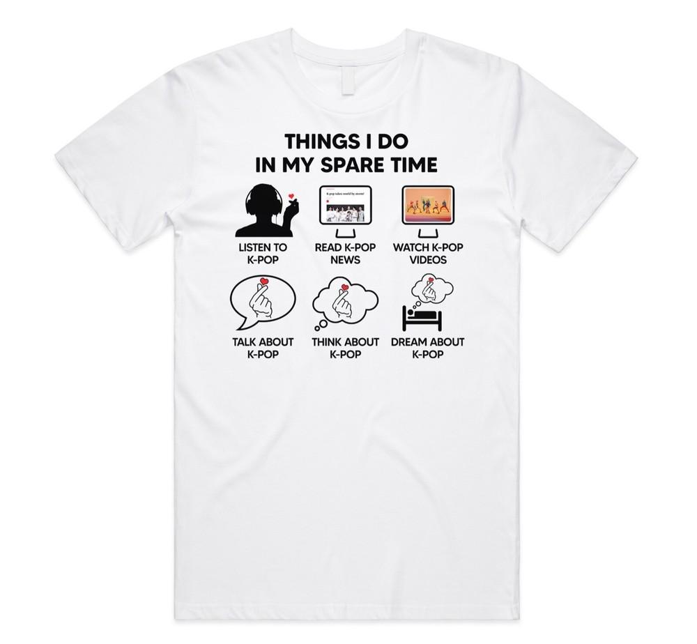 Things I Do In My Spare Time K-pop T-shirt Funny Kpop Korean Kawaii Gift Cute 2XL
Things I Do In My Spare Time K-pop T-shirt Funny Kpop Korean Kawaii Gift Cute 2XL
