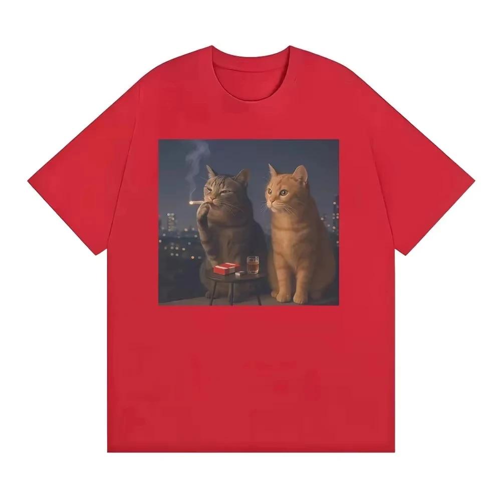 Funny T-shirt with smoker cat print funny t-shirt with cat and cigarette print 4XL
Funny T-shirt with smoker cat print funny t-shirt with cat and cigarette print 4XL