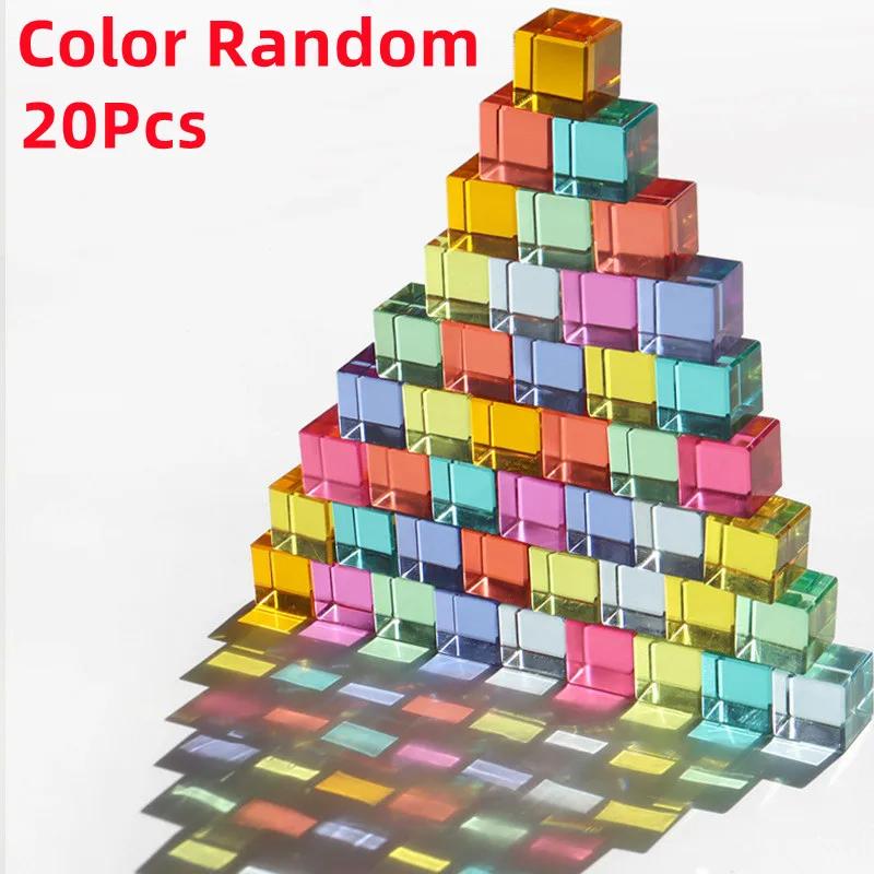 20pcs High Transparent Cubes Acrylic Stacking Blocks Kids Montessori Sensory Toys Open Ended Play Translucent Rectangle Cubes
20pcs High Transparent Cubes Acrylic Stacking Blocks Kids Montessori Sensory Toys Open Ended Play Translucent Rectangle Cubes