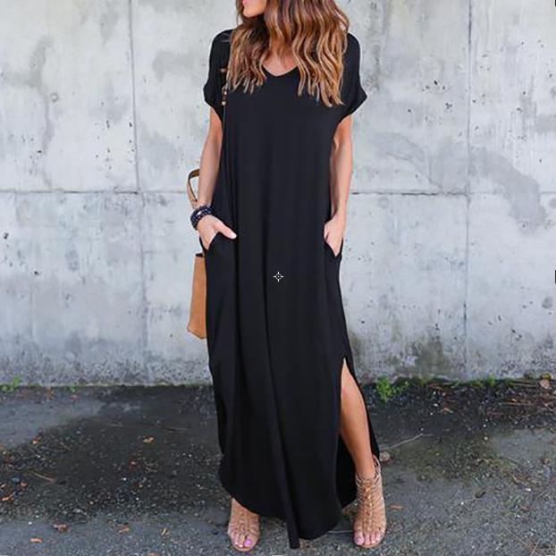 Сексуальна жіноча сукня великого розміру 5XL Літо 2022 Однотонна повсякденна максі-сукня з коротким рукавом для жінок Довга сукня Жіночі сукні XXXL чорний
Сексуальна жіноча сукня великого розміру 5XL Літо 2022 Однотонна повсякденна максі-сукня з коротким рукавом для жінок Довга сукня Жіночі сукні XXXL чорний