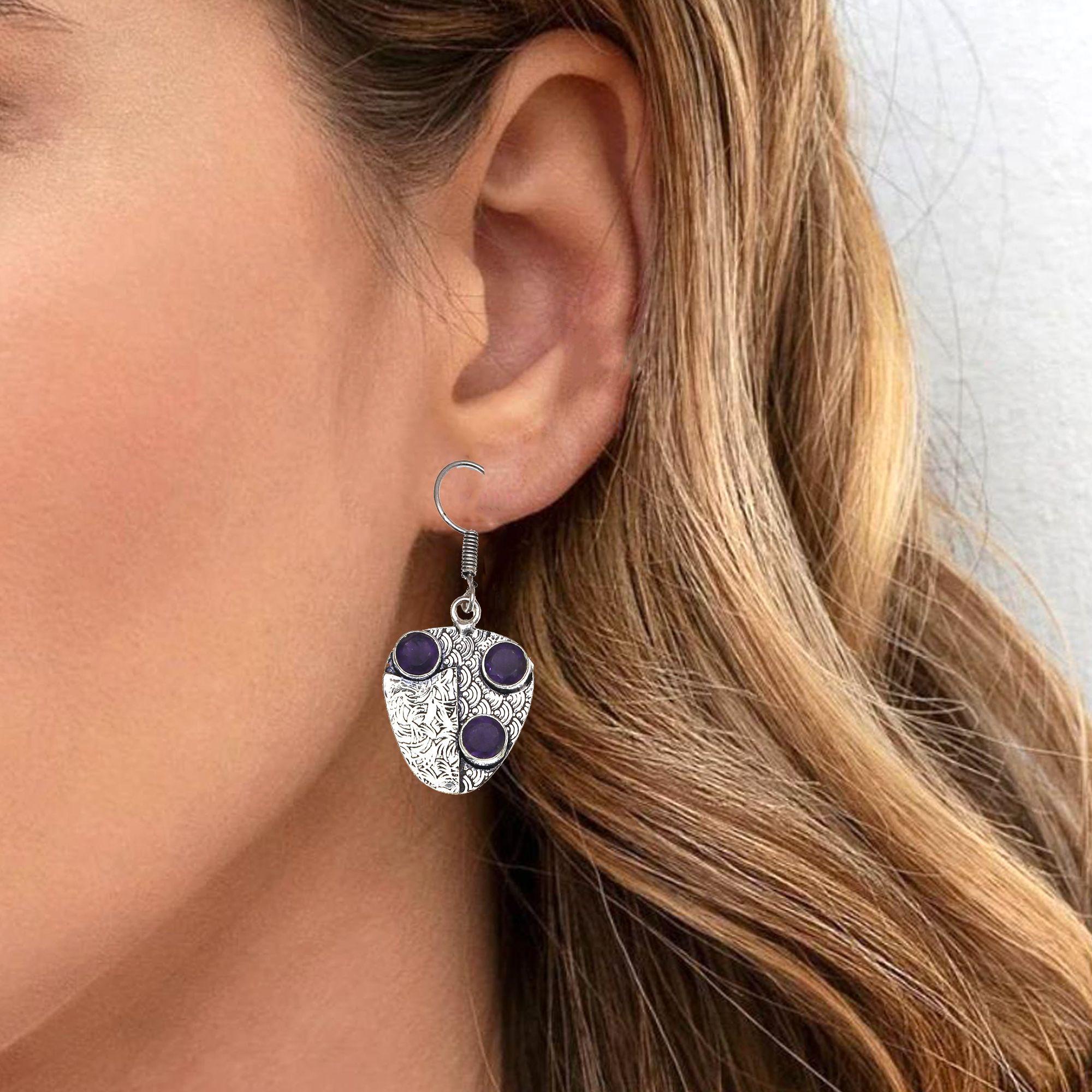 Серьги из серебра 925 пробы с аметистом и драгоценными камнями, серьги ручной работы, фиолетовые
Серьги из серебра 925 пробы с аметистом и драгоценными камнями, серьги ручной работы, фиолетовые