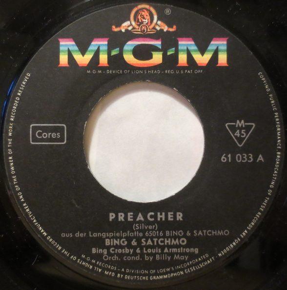 Пластинка 7 дюймов БИНГ КРОСБИ СЭТЧМО Преподобный 61033 MGM Records 1960 Германия Джаз Б/у
Пластинка 7 дюймов БИНГ КРОСБИ СЭТЧМО Преподобный 61033 MGM Records 1960 Германия Джаз Б/у
