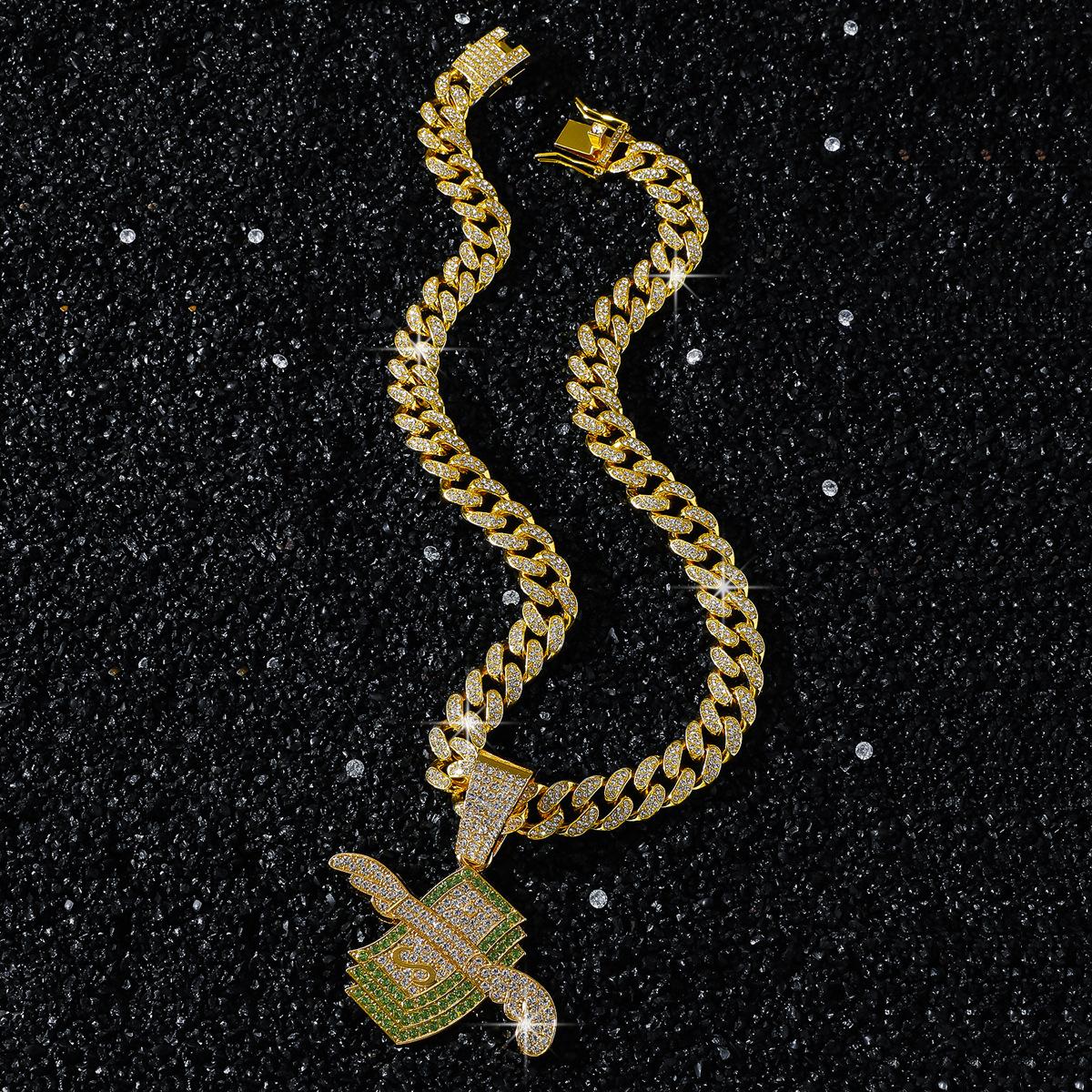 Кубинская цепь с крыльями из полных бриллиантов в стиле «доллар», ожерелье в стиле хип-хоп
Кубинская цепь с крыльями из полных бриллиантов в стиле «доллар», ожерелье в стиле хип-хоп