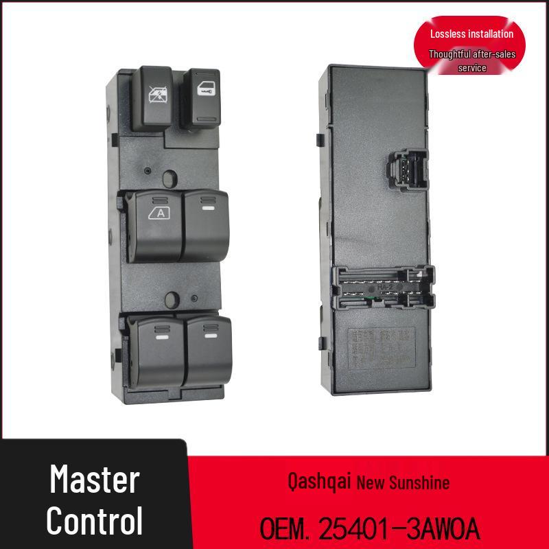 Nissan Sunny/Qashqai Window Lifter Switch 25401-3AWOA
Nissan Sunny/Qashqai Window Lifter Switch 25401-3AWOA