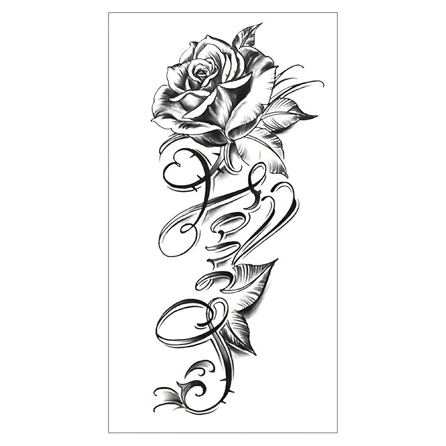 Charm 1 Sheet Tattoo Sticker Body Art For Women Girls Fake Tattoos Black Love Rose 1 sheets
Charm 1 Sheet Tattoo Sticker Body Art For Women Girls Fake Tattoos Black Love Rose 1 sheets