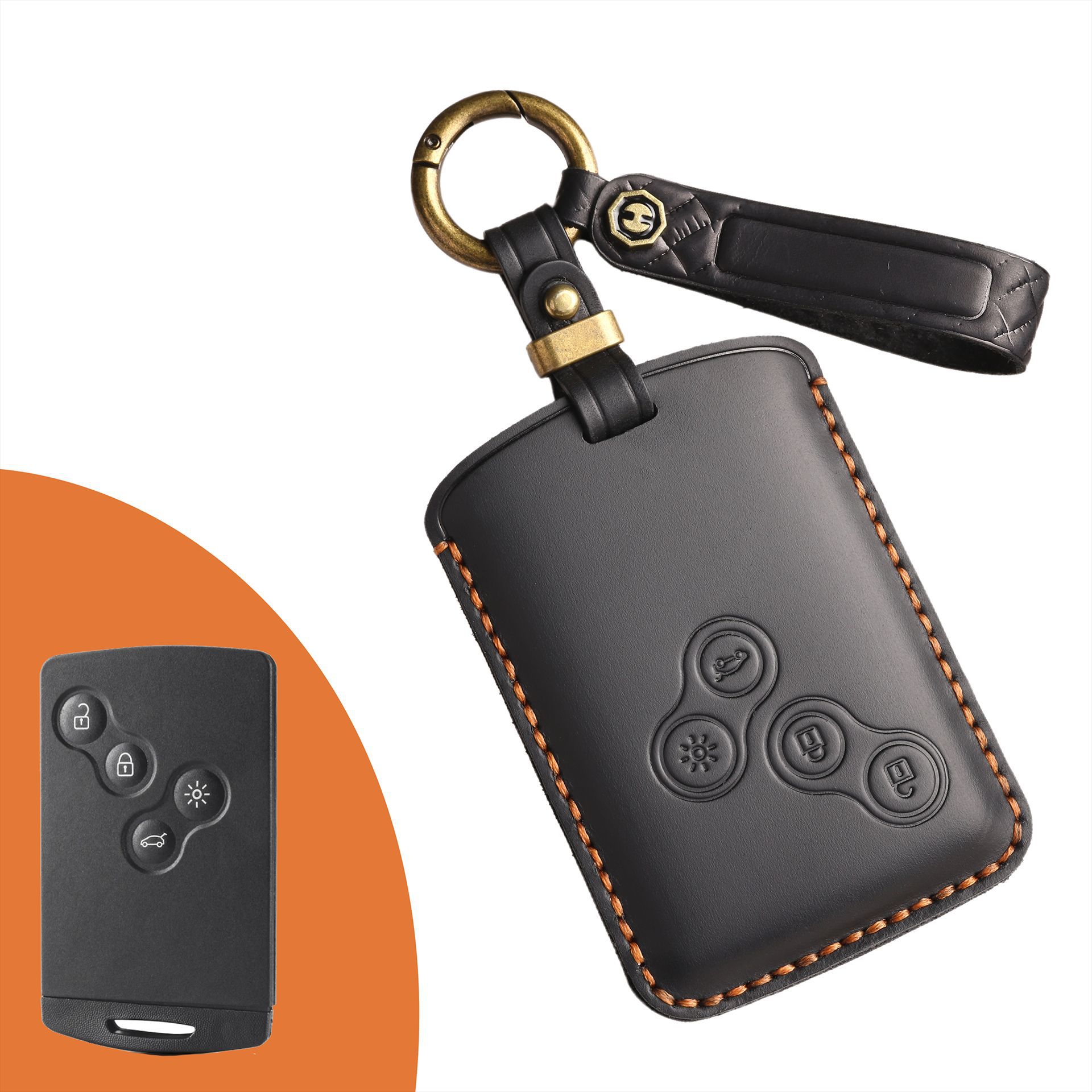 Retro key cover is suitable for old Renault Corello landscape dimension car handmade leather buckle чёрный
Retro key cover is suitable for old Renault Corello landscape dimension car handmade leather buckle чёрный