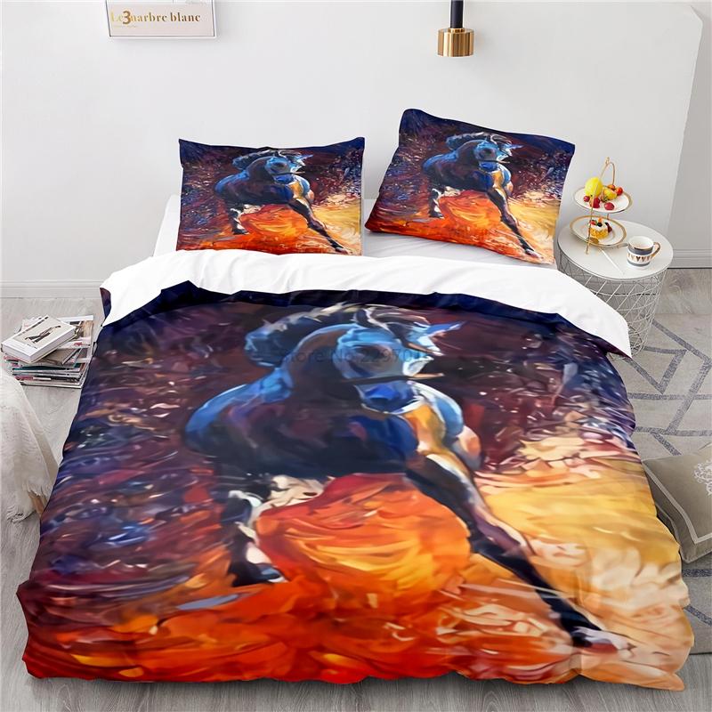 Beauty Horse Art Paintings Bedding Set 3d Elegant Duvet Cover Set with Pillowcase Single Double Queen King Size for Home Decor 135x200cm
Beauty Horse Art Paintings Bedding Set 3d Elegant Duvet Cover Set with Pillowcase Single Double Queen King Size for Home Decor 135x200cm
